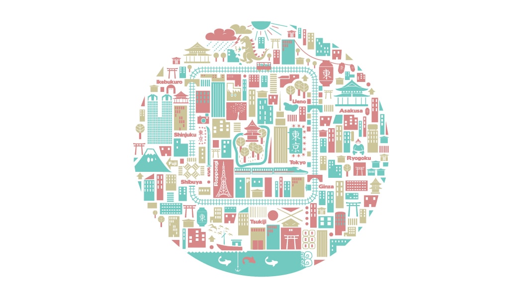 Illustration ville de Tokyo