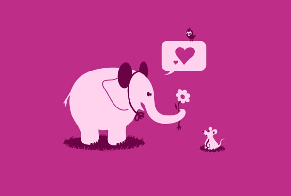 Illustration enfant éléphant
