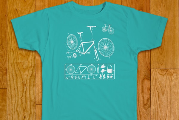 Illustration t-shirt Vélo fixi