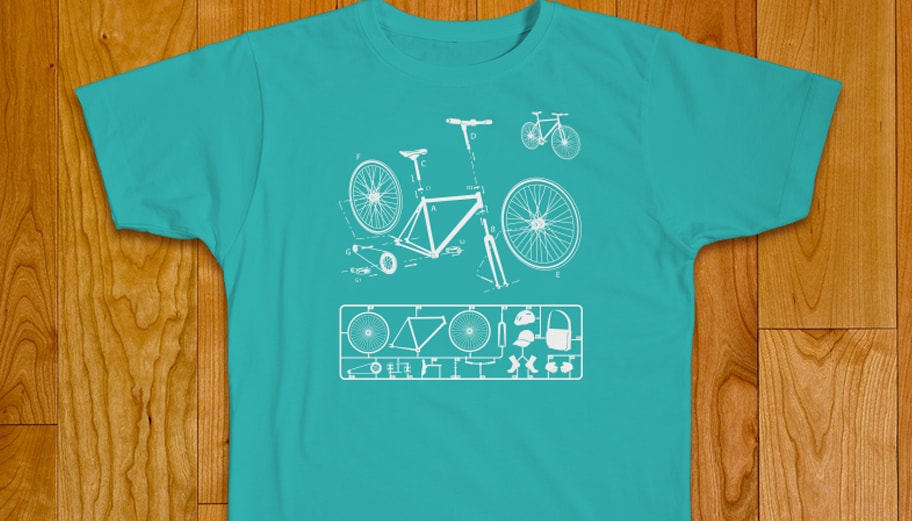 Illustration t-shirt Vélo fixi